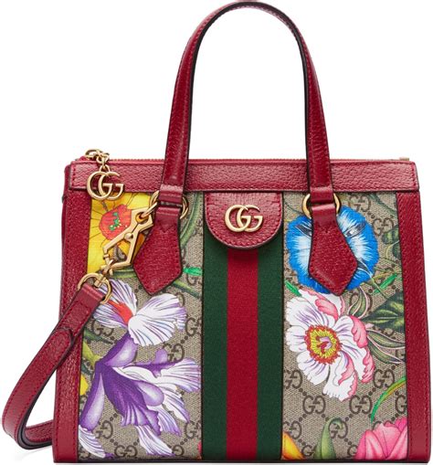 gucci ophidia floral tote|gucci ophidia shoulder bag small.